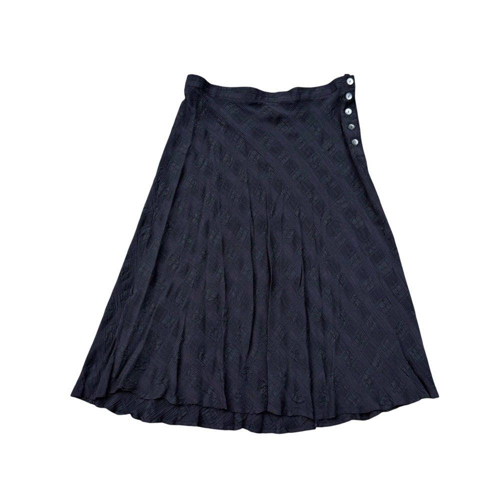 Vintage 90s Kathryn Deene Crinkle Maxi Skirt Plus Size 22W 24W Whimsigoth USA